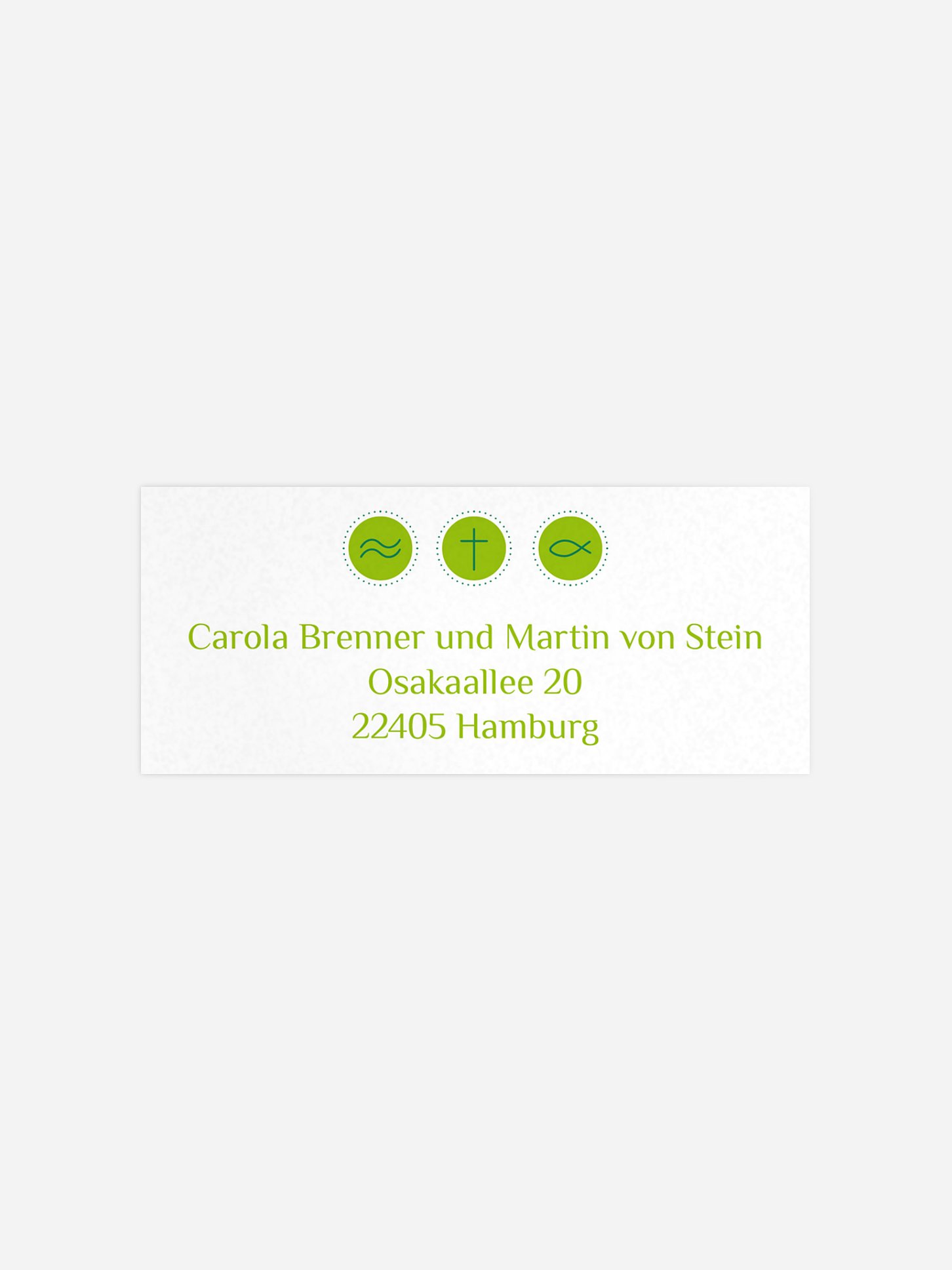 Absenderaufkleber Symbole