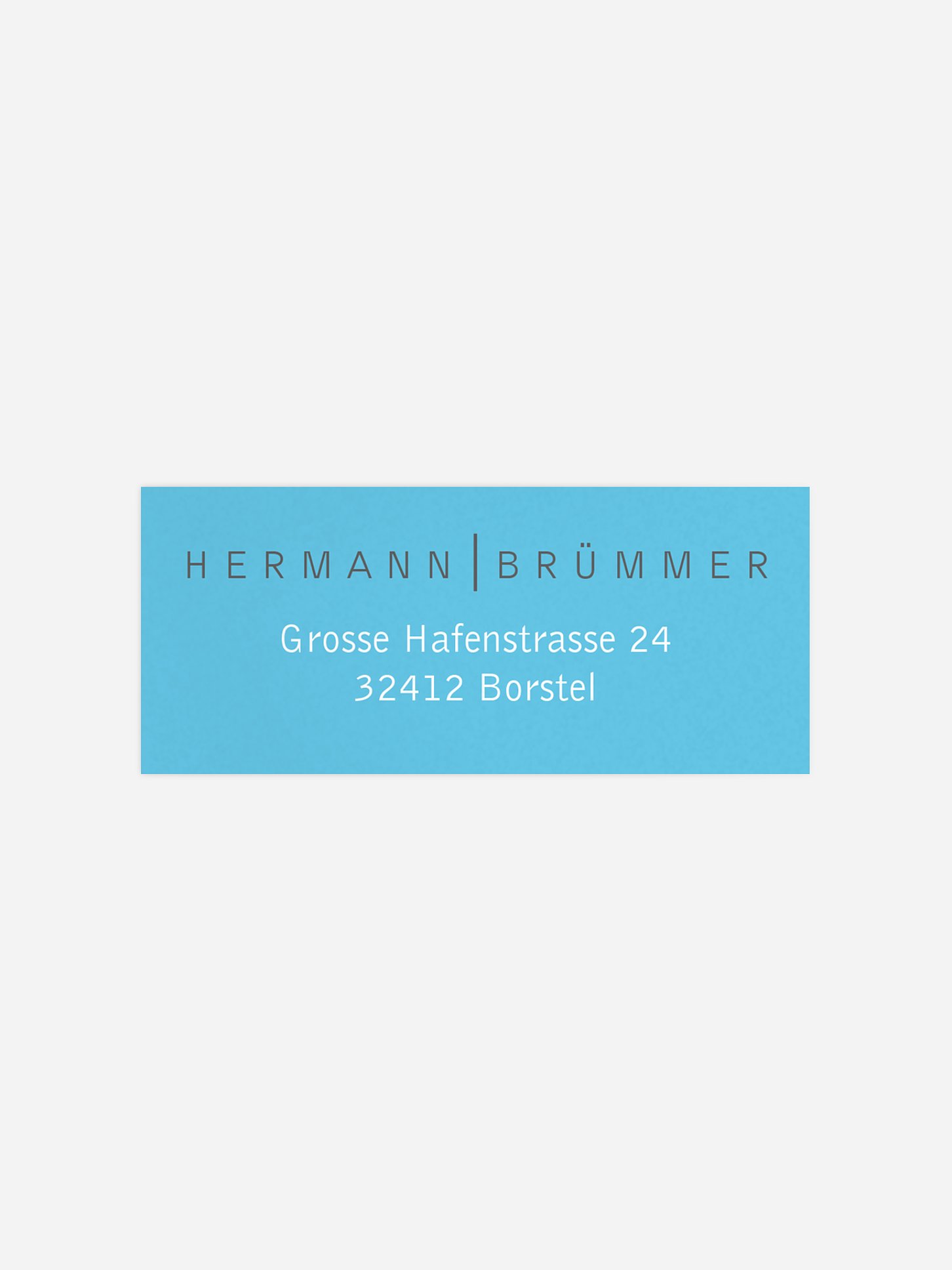 Absenderaufkleber Freiraum