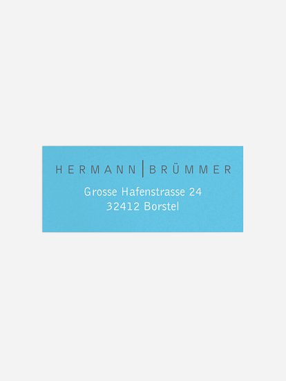 Absenderaufkleber Freiraum