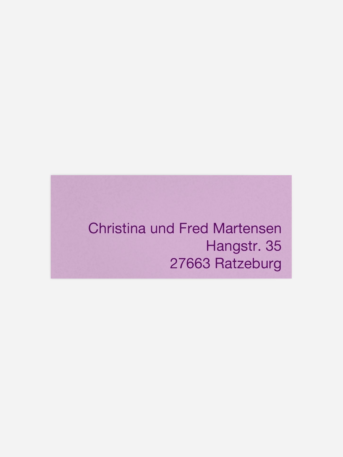 Absenderaufkleber Geburt Wortstark