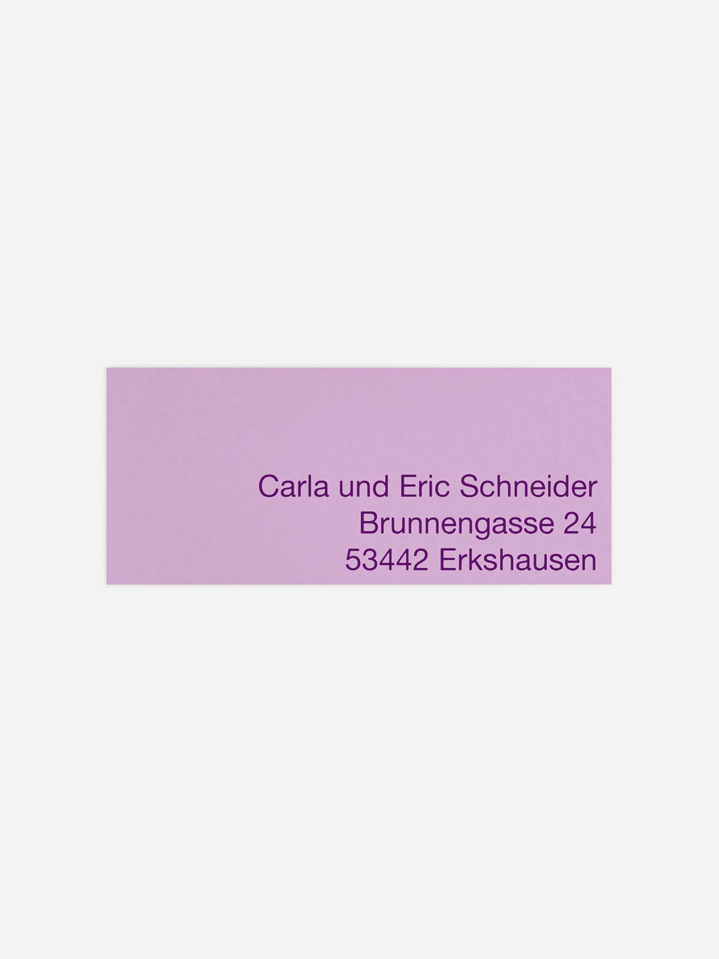 Absenderaufkleber Wortstark