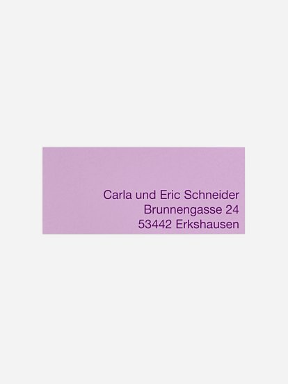 Absenderaufkleber Wortstark
