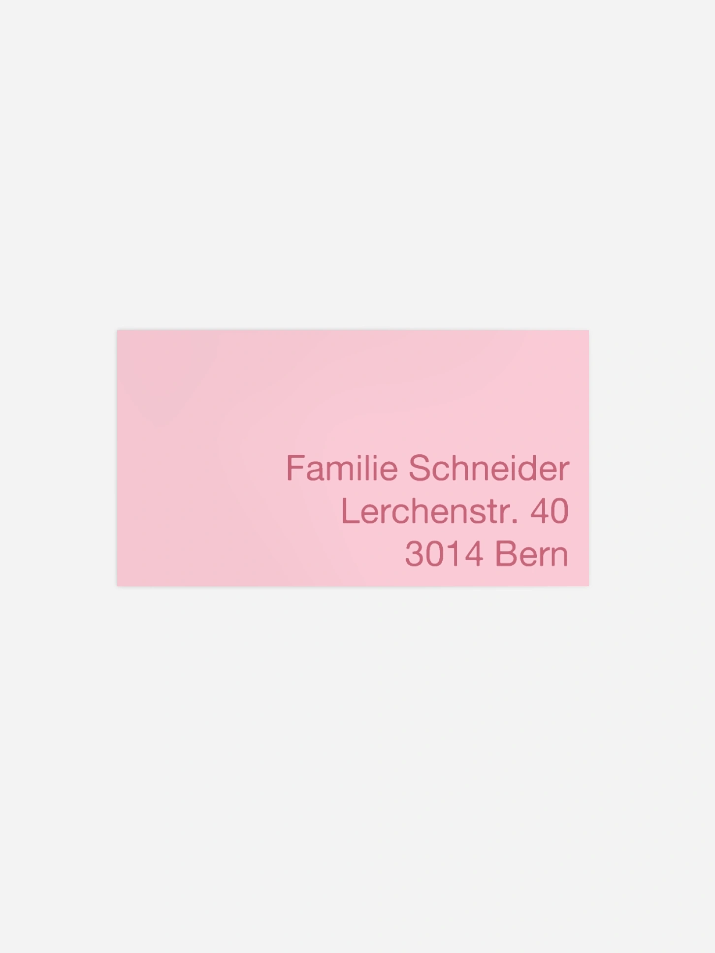 Empfängeraufkleber Geburt Wortstark