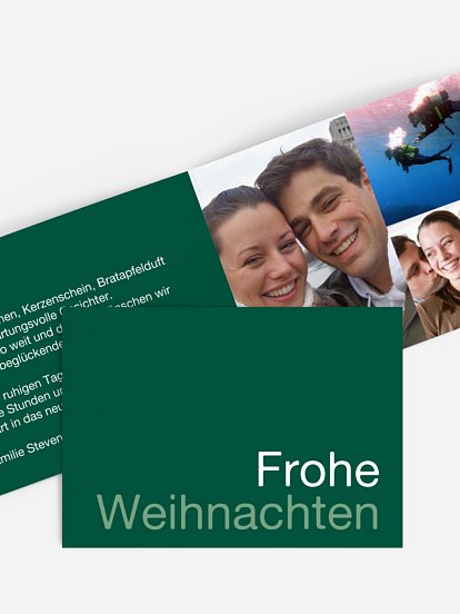 Weihnachtskarte Wortstark