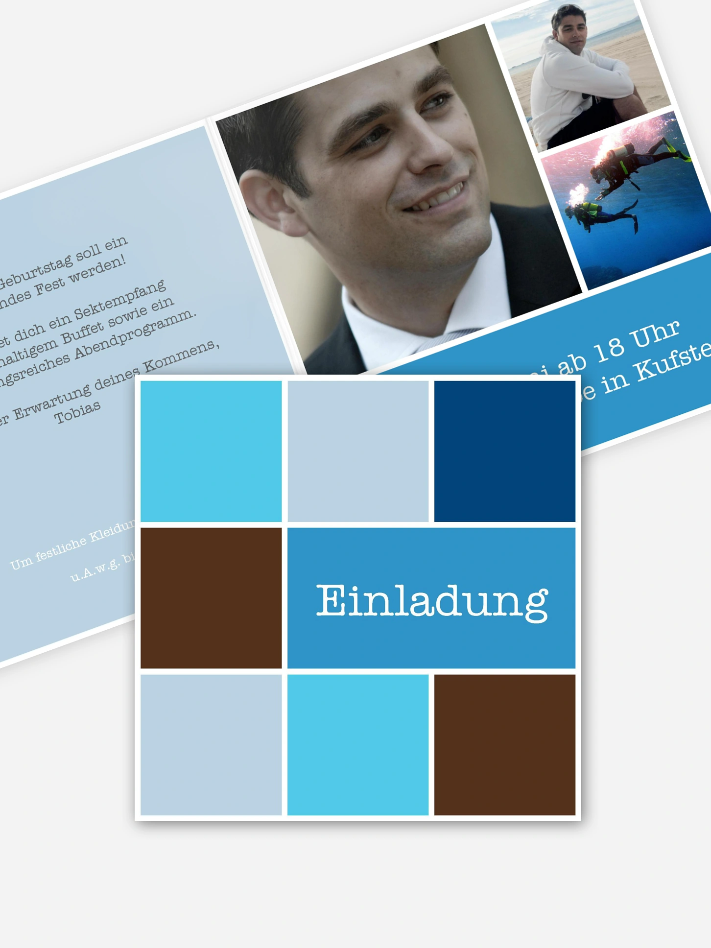 Einladung 30. Geburtstag Würfel