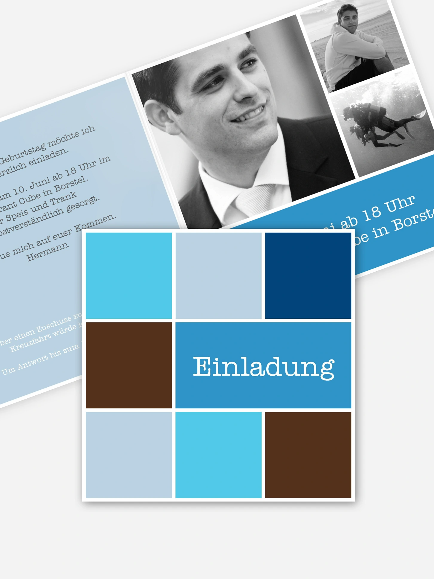 Einladung 30. Geburtstag Würfel