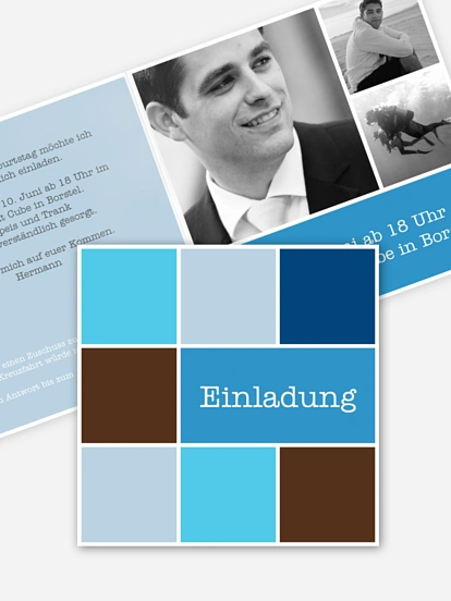 Einladung 30. Geburtstag Würfel