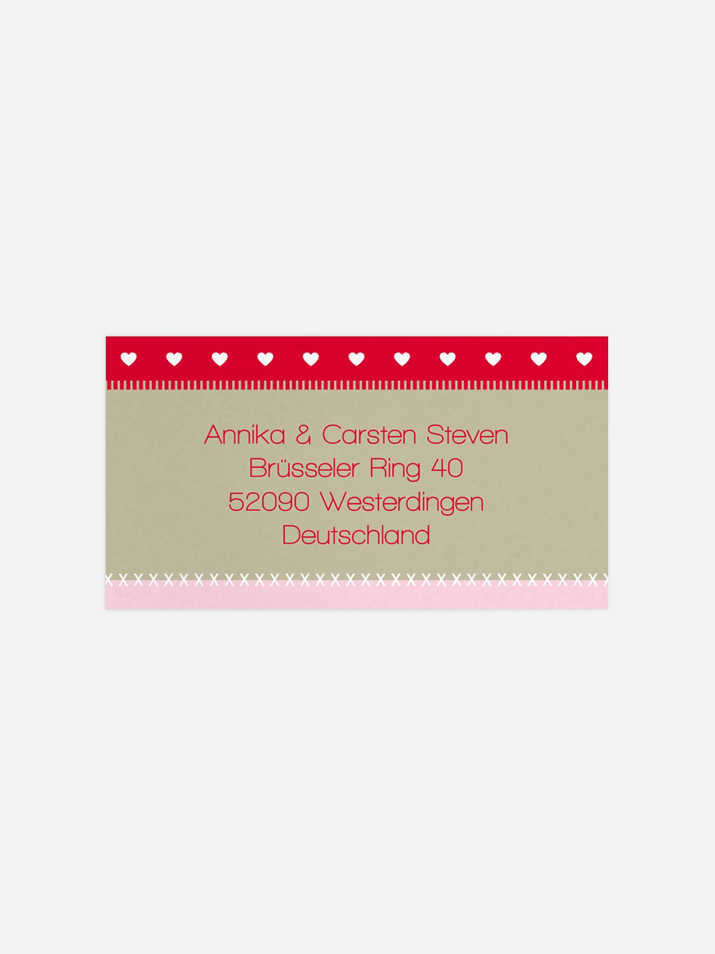 Empfängeraufkleber Patchwork