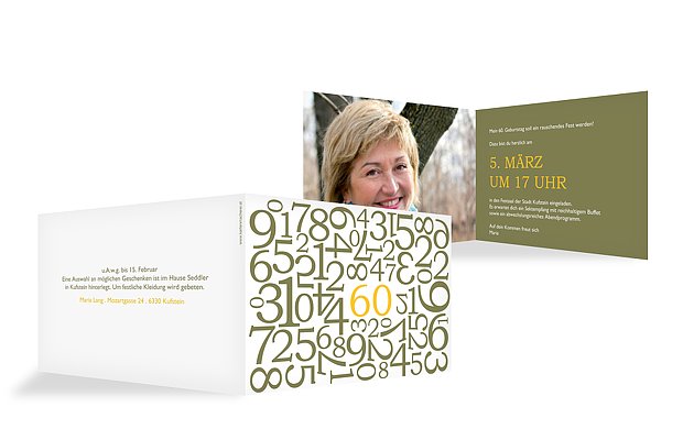 Einladung zum 60. Geburtstag: Einladungskarten gestalten