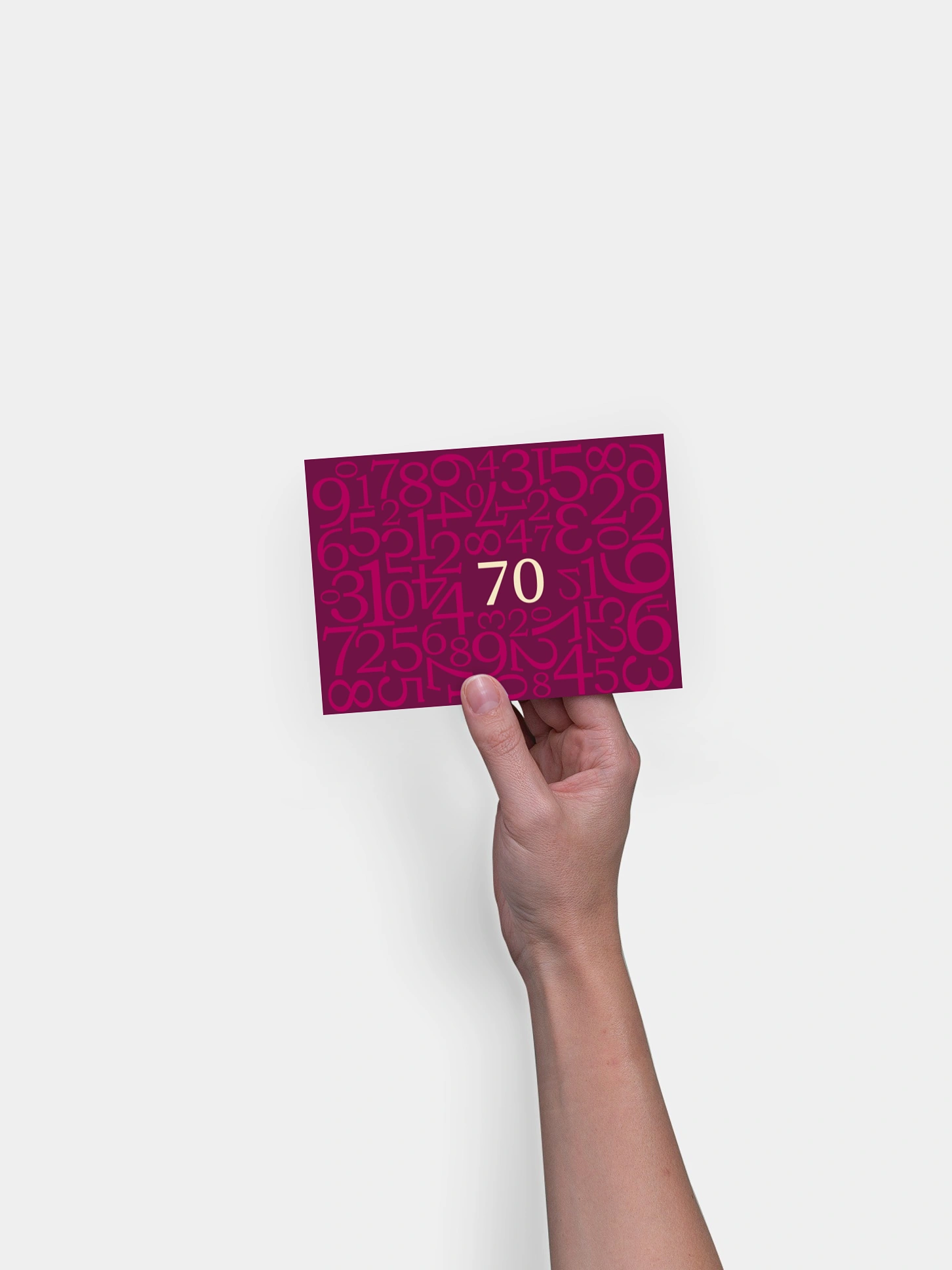 Einladung 70. Geburtstag Zahlen