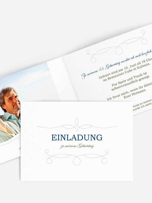 Geburtstagseinladung Feinart