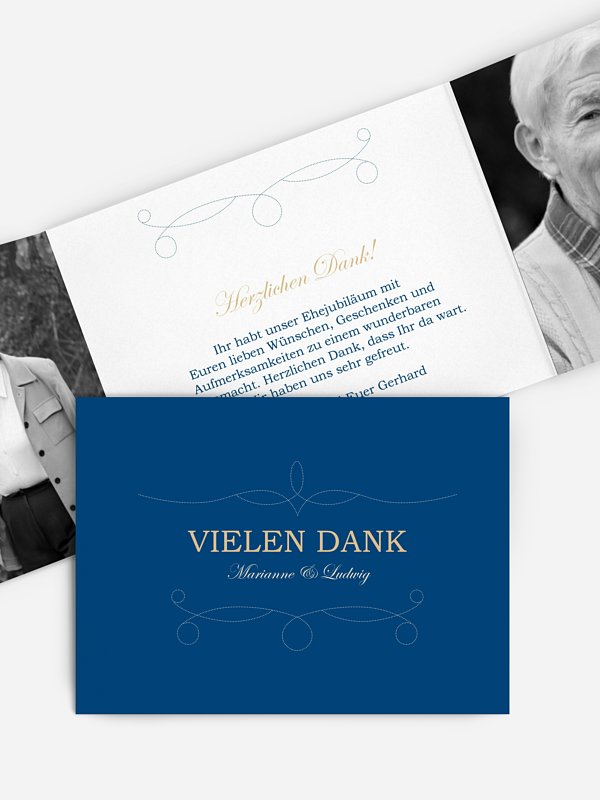 Danksagung zur Goldenen Hochzeit Feinart