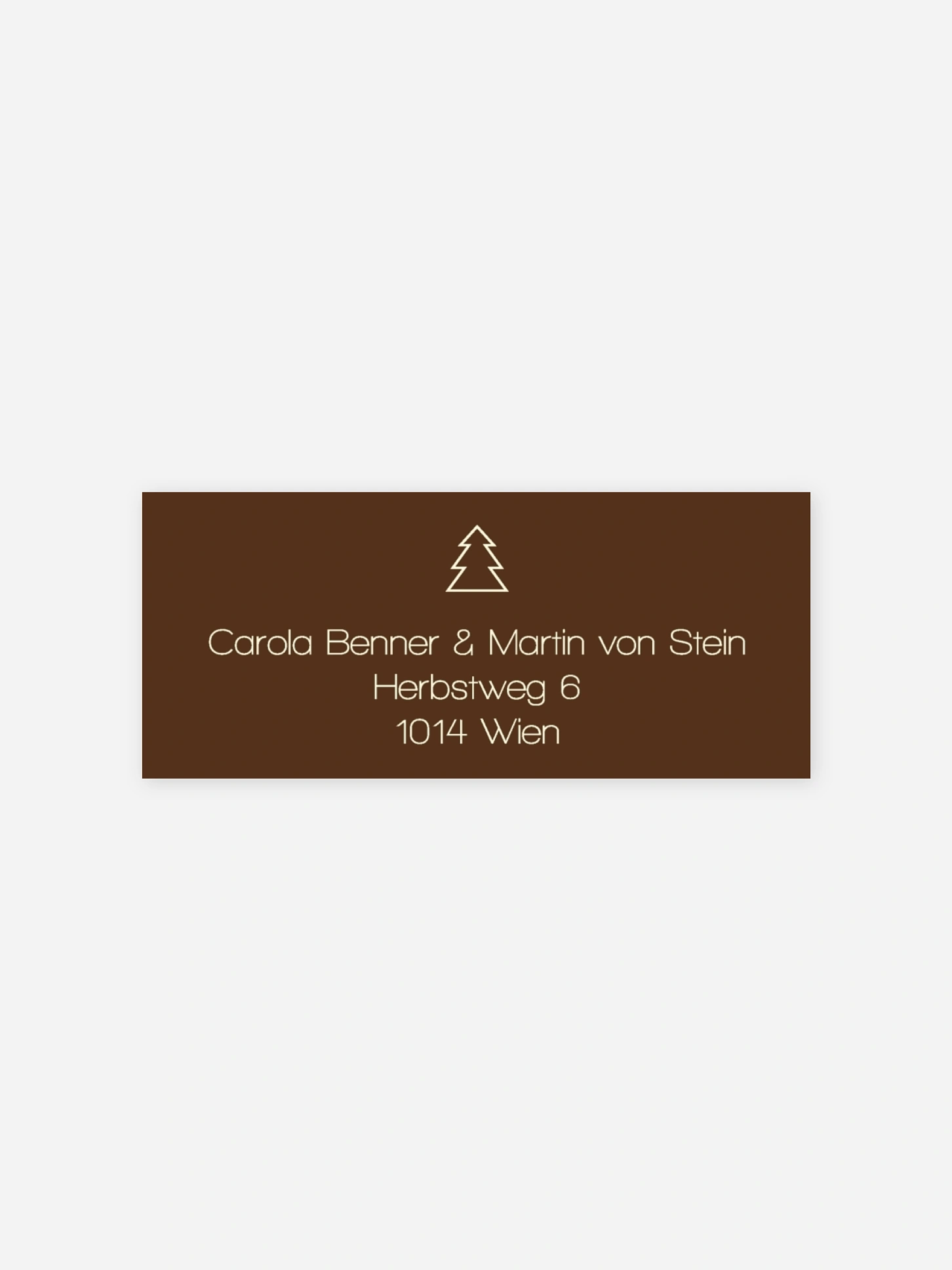 Absenderaufkleber geschäftl. Weihnachten Symbolisch