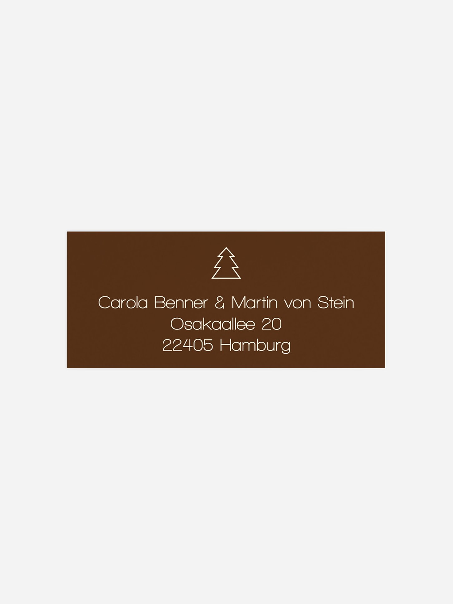 Absenderaufkleber geschäftl. Weihnachten Symbolisch