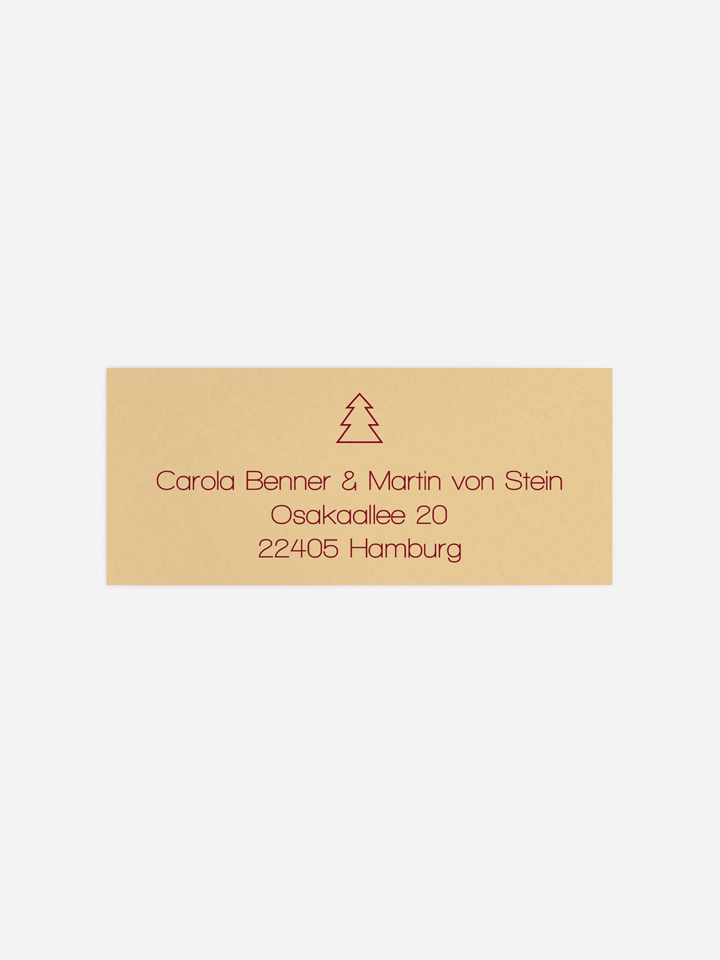 Absenderaufkleber Symbolisch
