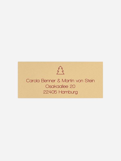 Absenderaufkleber Symbolisch