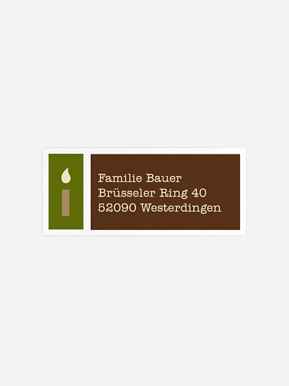 Absenderaufkleber Weihnachten Weihnachtliches