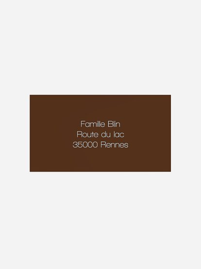 Étiquette destinataire voeux 365 jours