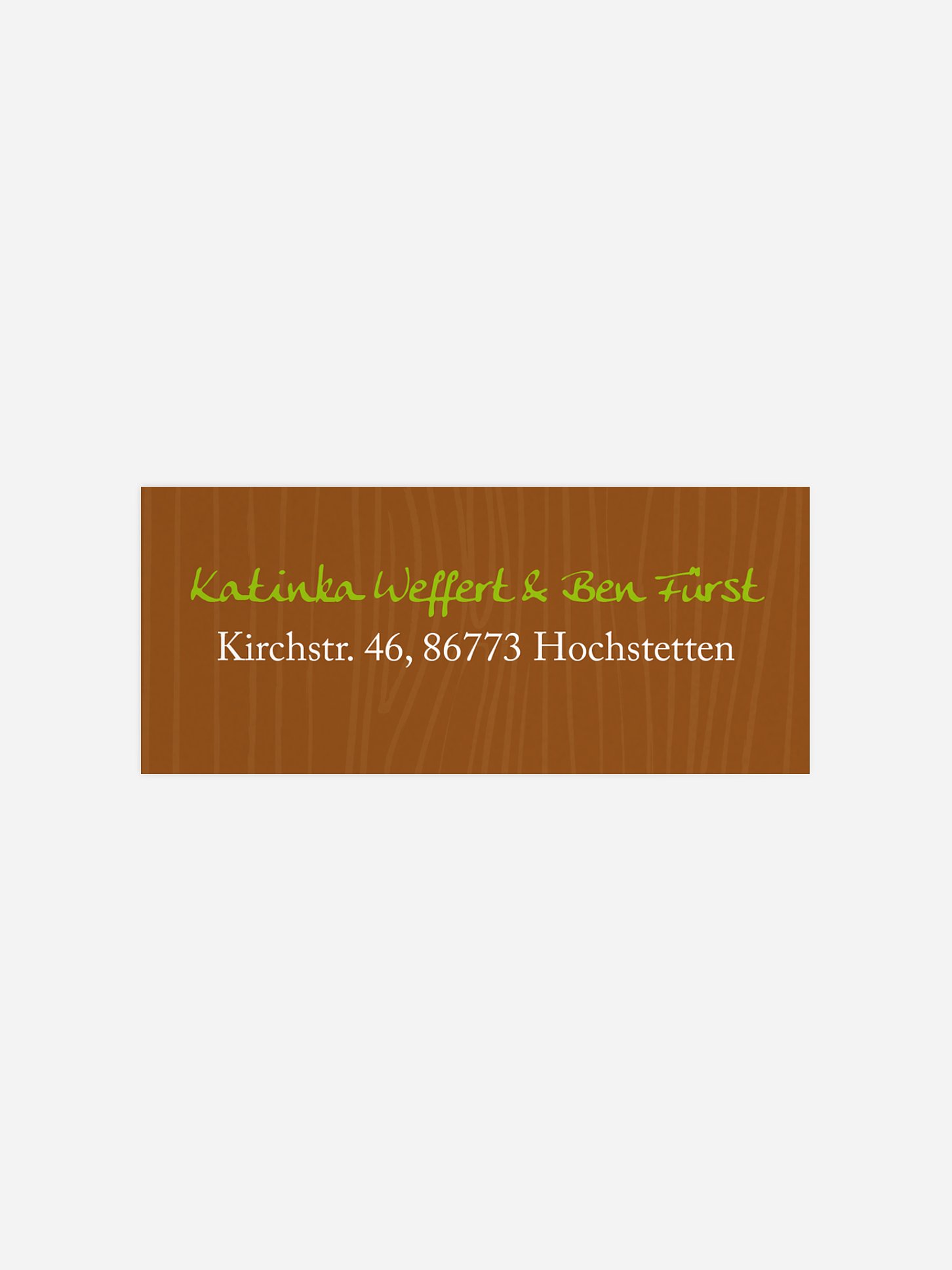 Absenderaufkleber Zünftig