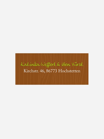 Absenderaufkleber Zünftig
