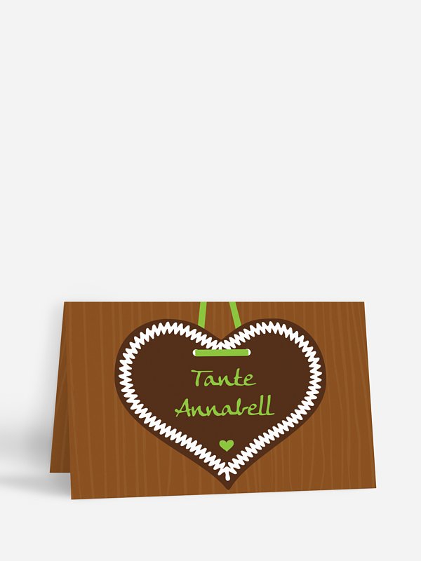 Tischkarte Hochzeit Zünftig