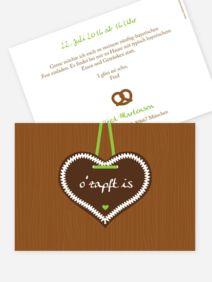 Partyeinladung Zünftig