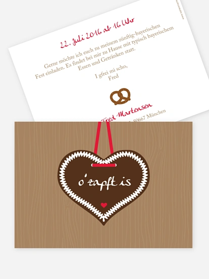 Partyeinladung Zünftig