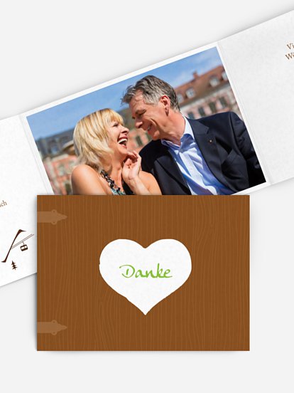 Danksagung zur Silberhochzeit Zünftig