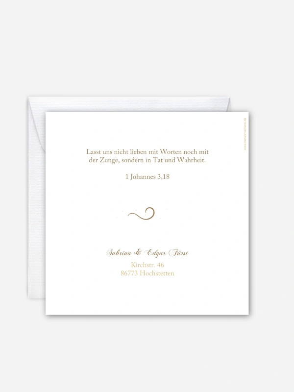 Einladung zur Goldenen Hochzeit Beach