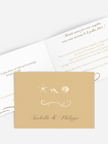 Carte Save The Date Plage