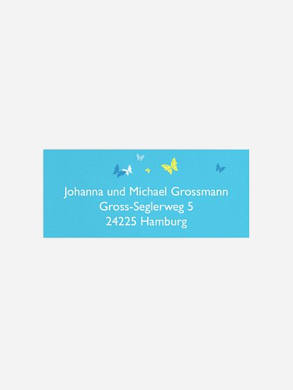 Absenderaufkleber Jahreszeiten