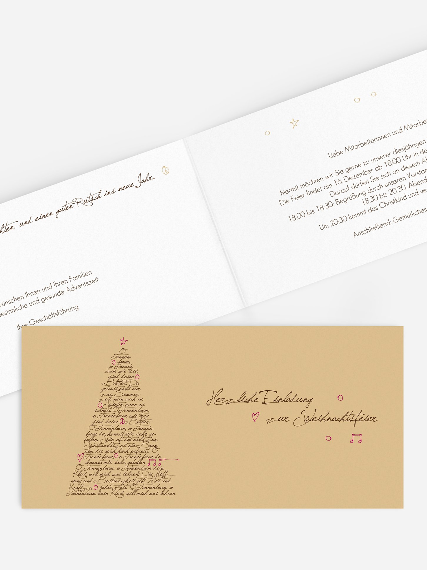 Weihnachtsfeier O Tannenbaum