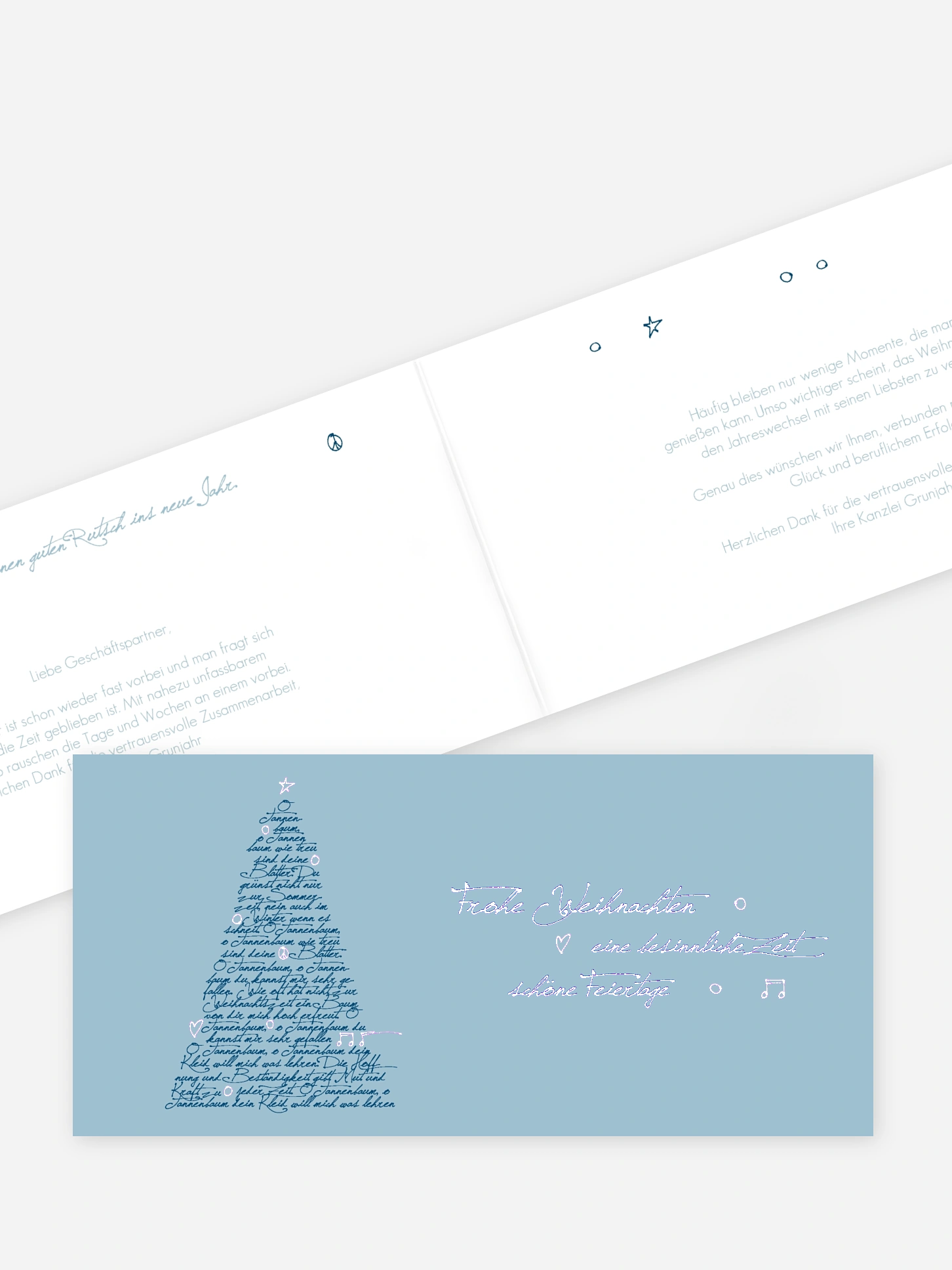 Premium-Weihnachtskarte O Tannenbaum