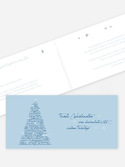 Carte de voeux entreprise premium Mon beau sapin