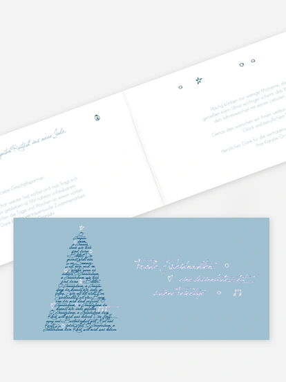 Premium-Weihnachtskarte O Tannenbaum
