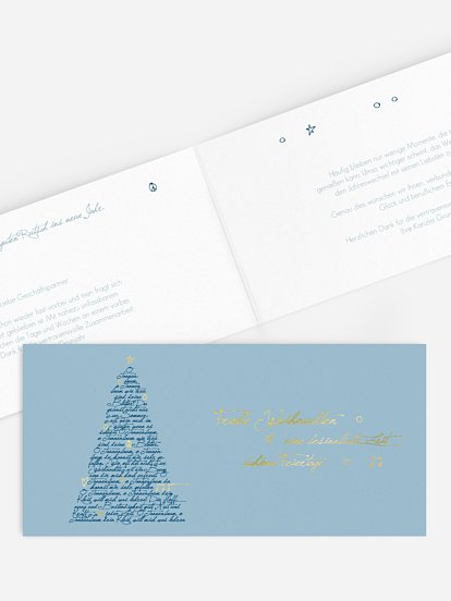 Premium-Weihnachtskarte O Tannenbaum