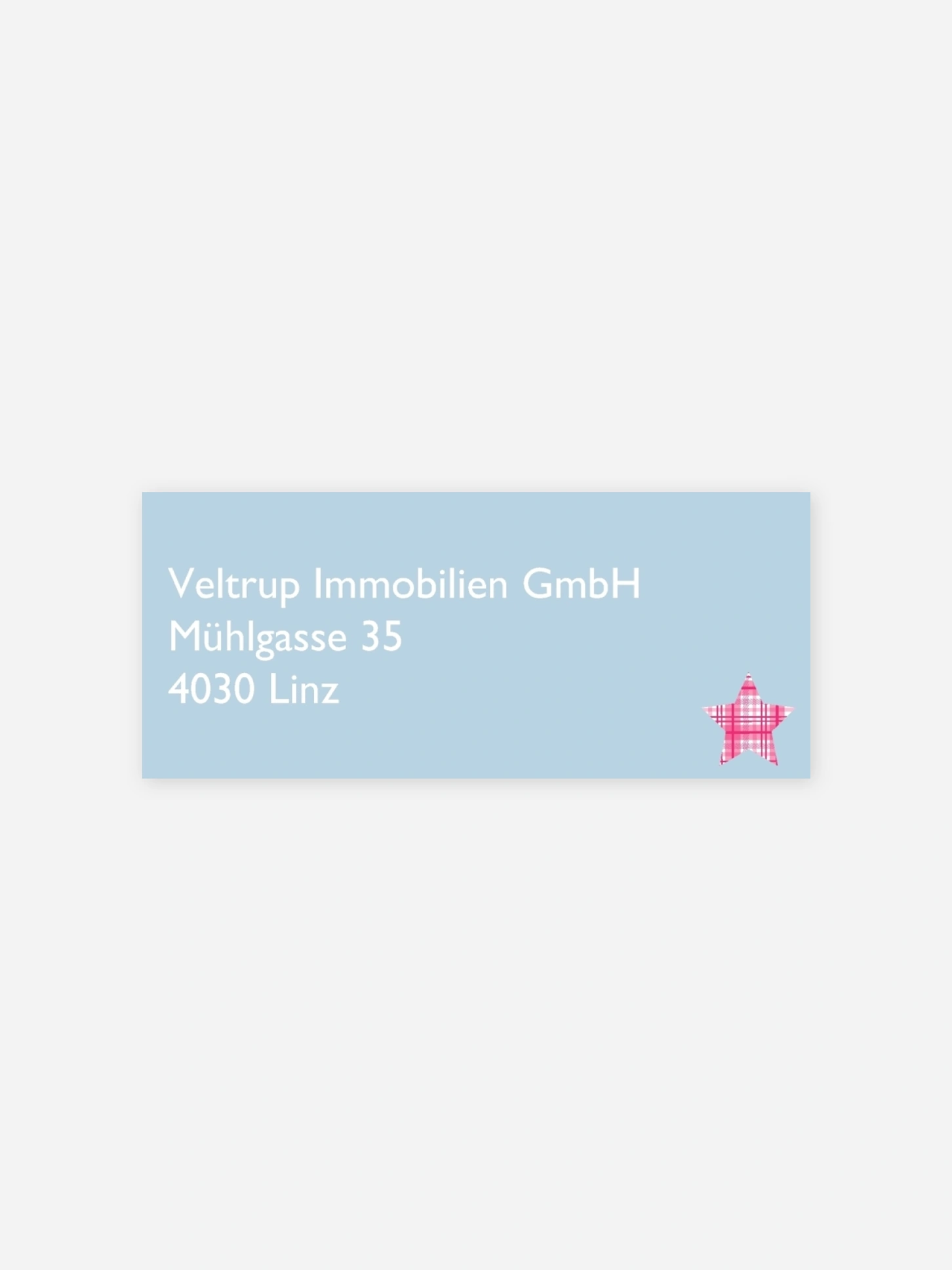 Absenderaufkleber geschäftl. Weihnachten Weihnachtsfest