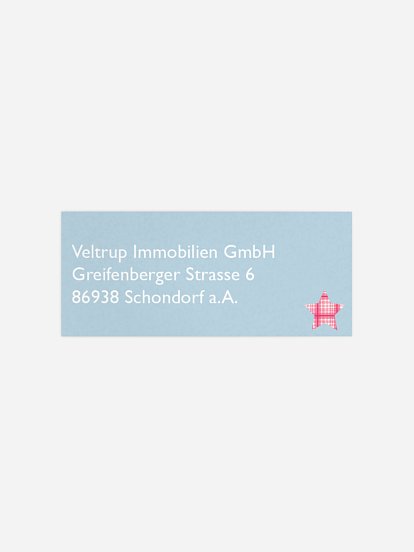 Absenderaufkleber geschäftl. Weihnachten Weihnachtsfest