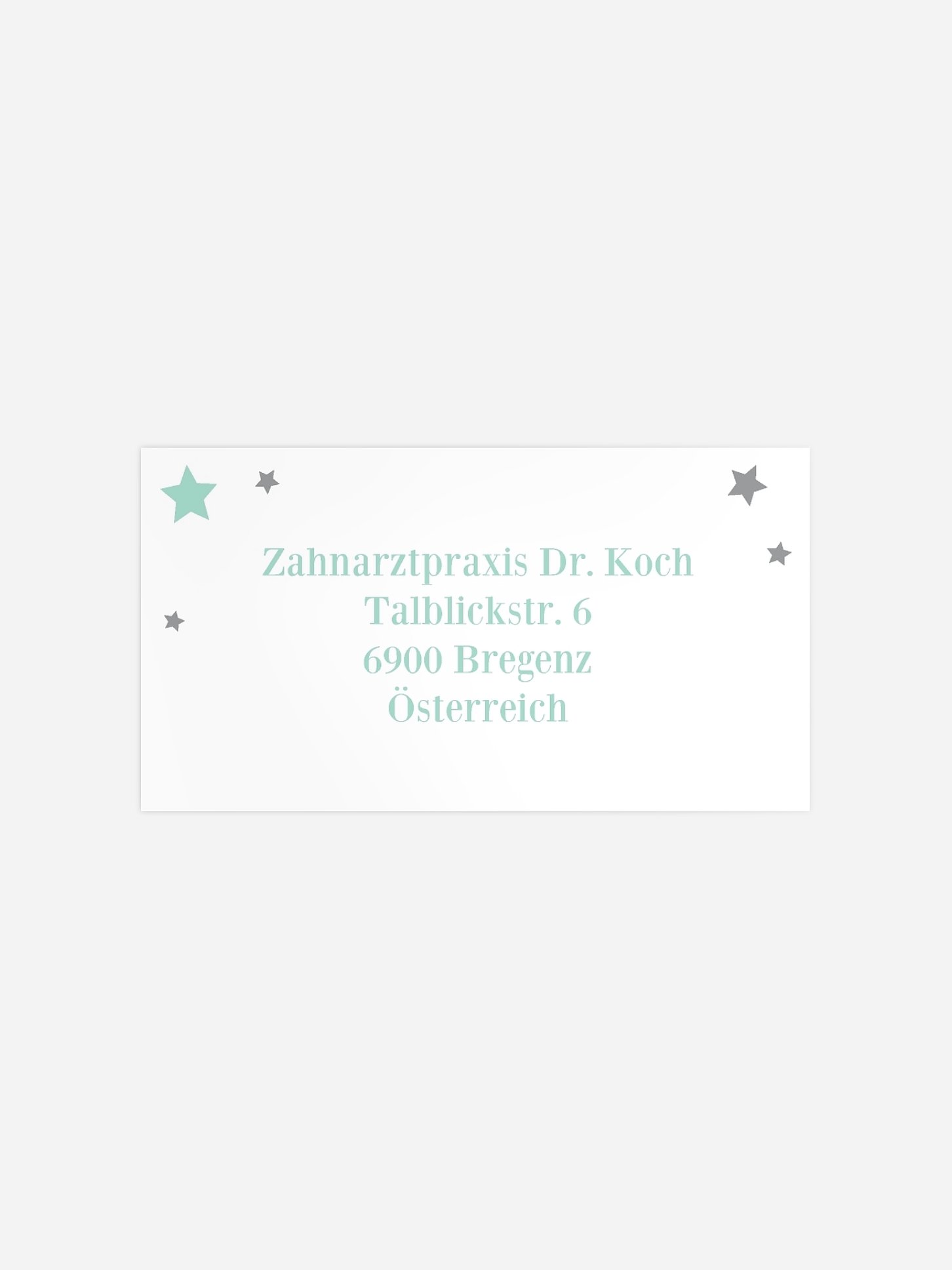 Empfängeraufkleber geschäftl. Weihnachten Pure Weihnacht
