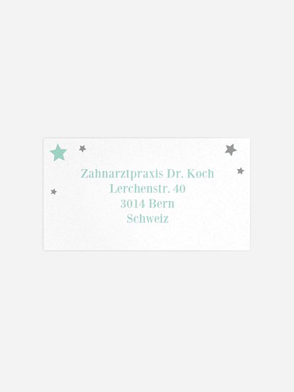 Empfängeraufkleber geschäftl. Weihnachten Pure Weihnacht