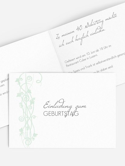 Einladung 40. Geburtstag Ranke