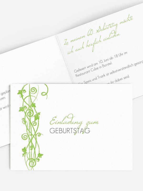 Einladung 60. Geburtstag Ranke