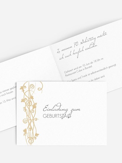 Einladung 70. Geburtstag Ranke