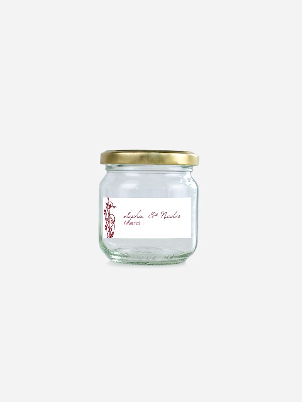 Étiquette cadeau mariage Sarment