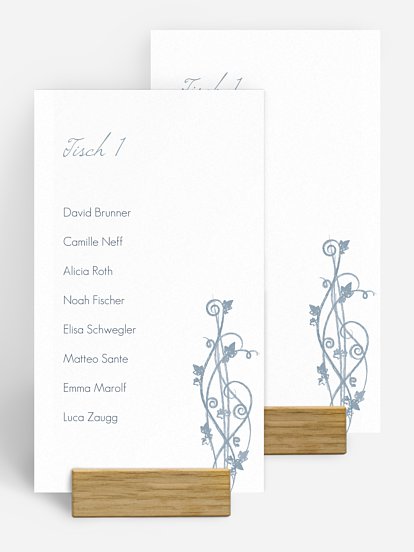 Gruppentischkarte Ranke