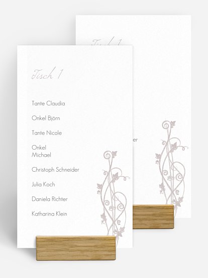 Gruppentischkarte Ranke