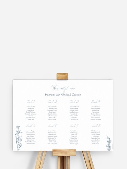 Sitzplan Plakat Ranke