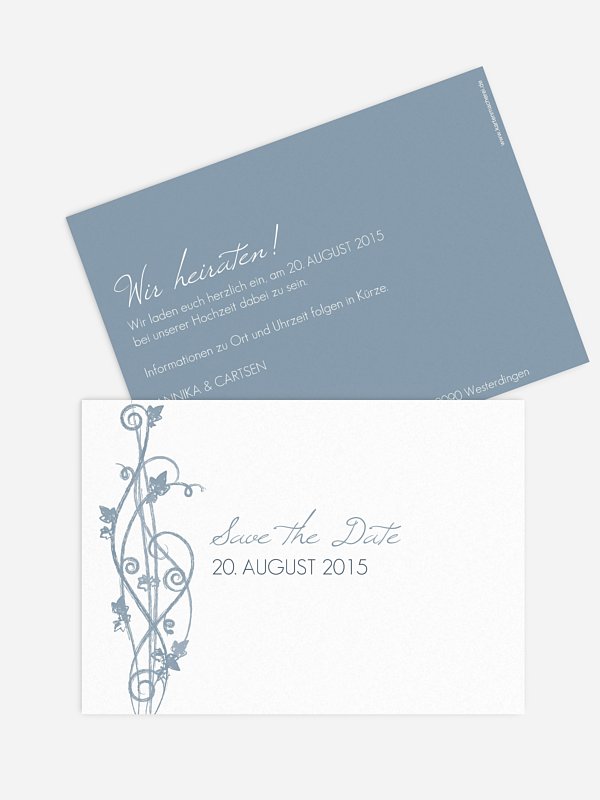 Save-the-Date Karte Ranke