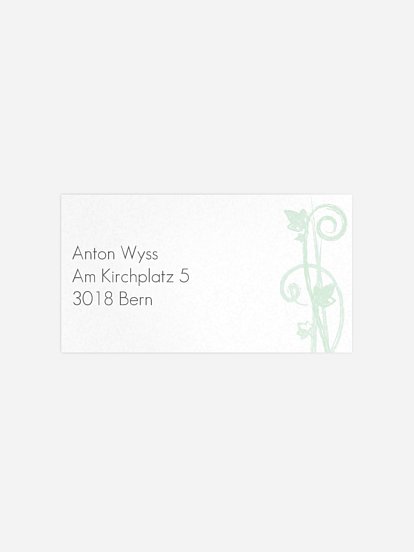 Empfängeraufkleber Geburtstag Ranke