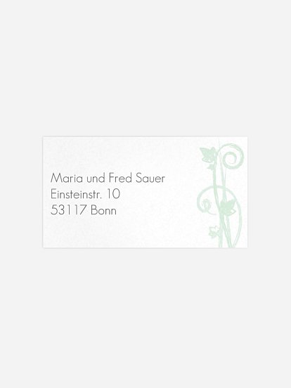 Empfängeraufkleber Geburtstag Ranke